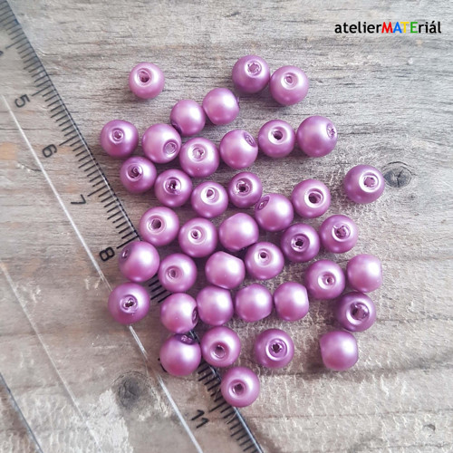 Voskové perle 6 mm 39ks
