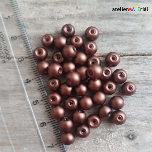 Voskové perle 6 mm 40ks — foto 1