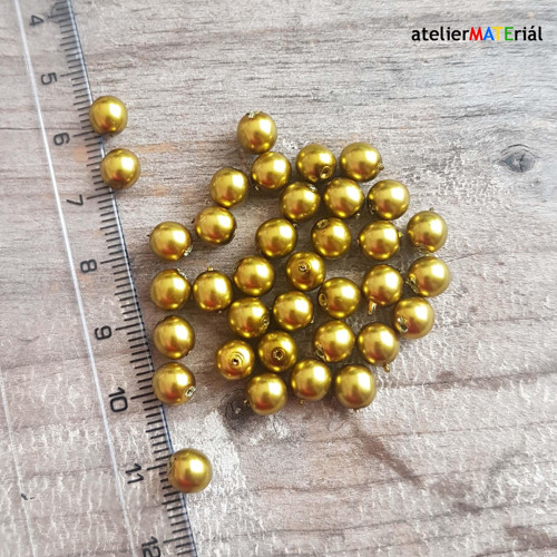 Voskové perle 6 mm 35ks