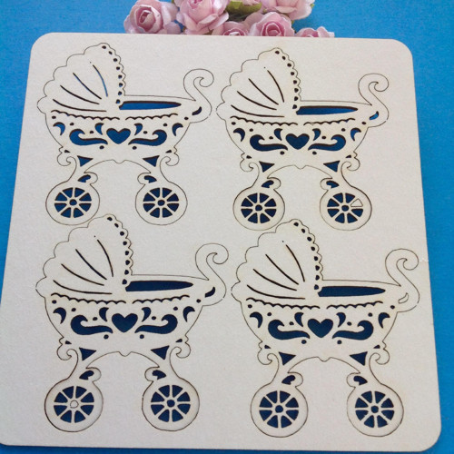 Dekorace 4 ks,chipboard (CHN ) — foto 1
