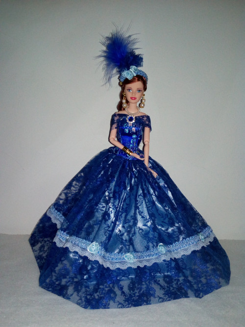 Šaty pro Barbie modré — foto 1
