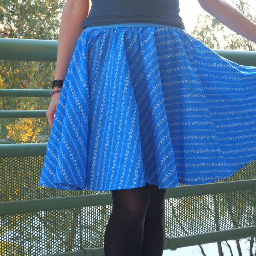 Opravdická kolová, bleděmodrá XS — foto 1
