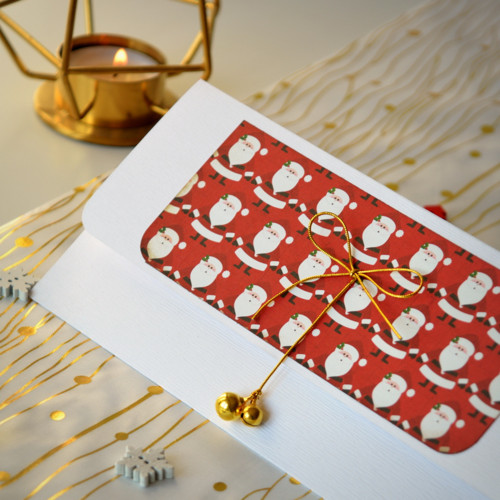 Darovací obálka s rolničkama "SANTA CLAUS", DO47