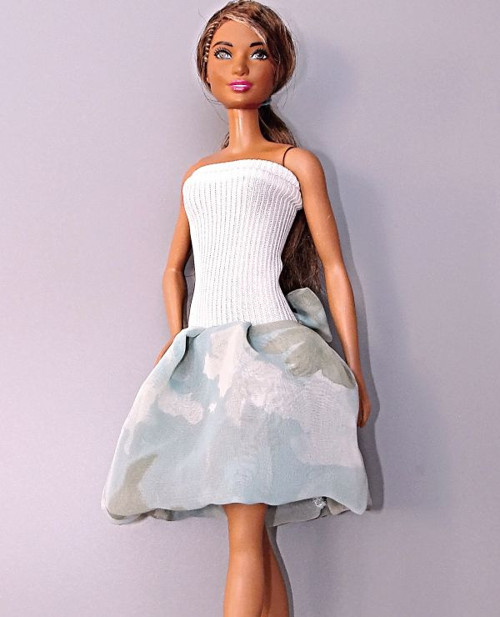 Barbie - Zelenomodré krátké šaty — foto 1
