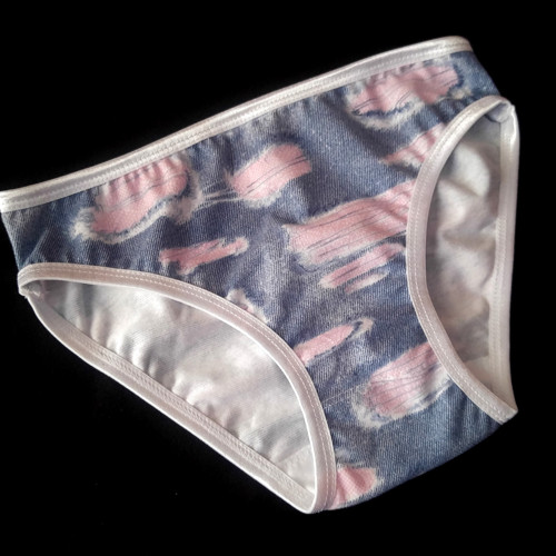 Kalhotky-S- potrhaný jeans — foto 1