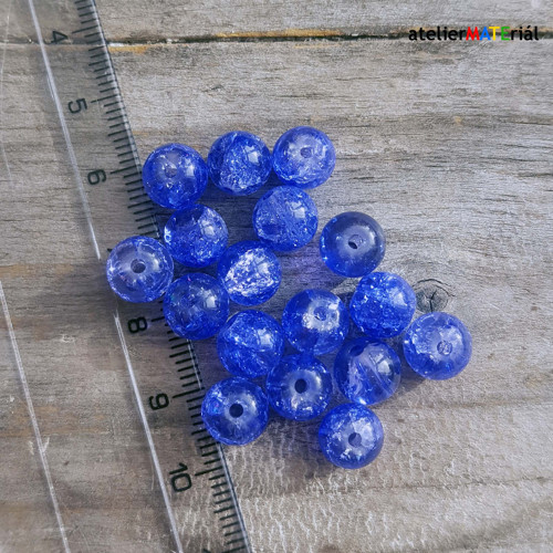 Skleněné korálky - práskačky 6 mm - 19 ks — foto 1