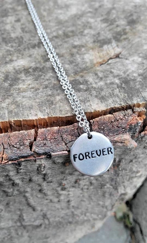 Ocelový náhrdelník*FOREVER*navždy