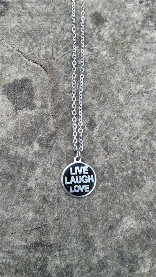 Ocelový náhrdelník*LIVE*LAUGH*LOVE
