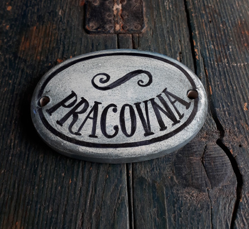 Pracovna- keramická cedulka — foto 1
