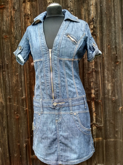 Denim šatky - váška — foto 1