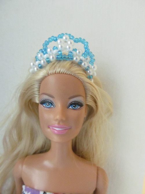 Čelenka pro Barbie - tyrkysová — foto 1