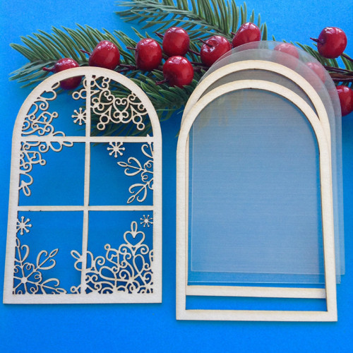 Vanoční dekorace, chipboard , shaker — foto 1