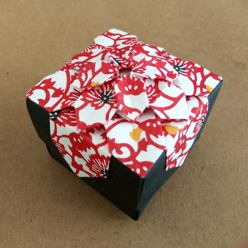 Origami krabička II - květy