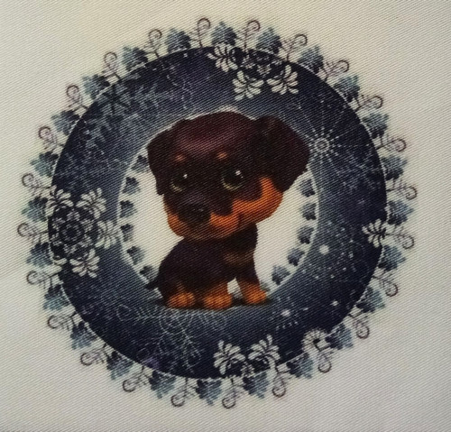Bavlněná látka - panel 9x9 cm — foto 1