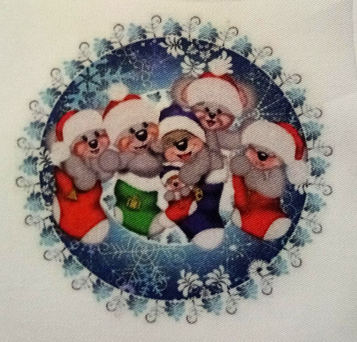 Bavlněná látka - panel 9 x 9 cm