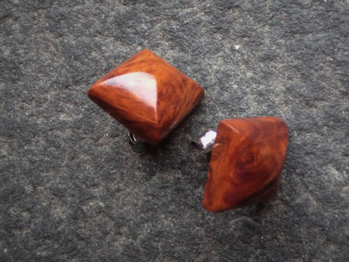 Dřevěné náušnice - jarrah — foto 1
