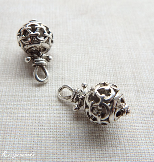 Kulička filigránová přívěšek 21x10mm 1kus
