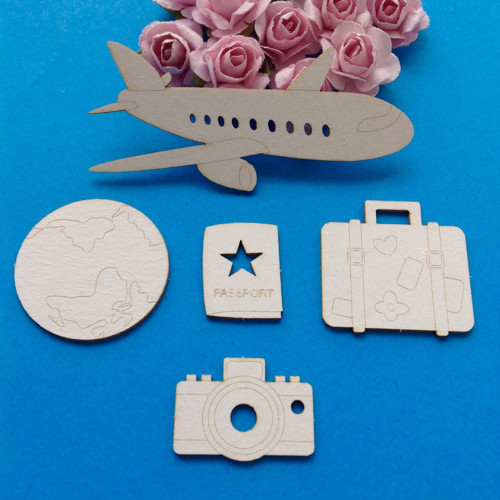 Dekorace ,chipboard 5 ks (CHR )