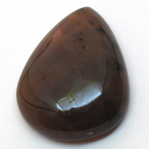 Kabošon medový dendritický achát kapka 26mm