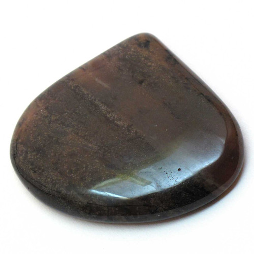 Kabošon medový dendritický achát kapka 38mm