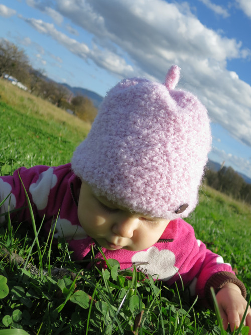 Čepice Šťopka z alpaky - světle růžová — foto 1
