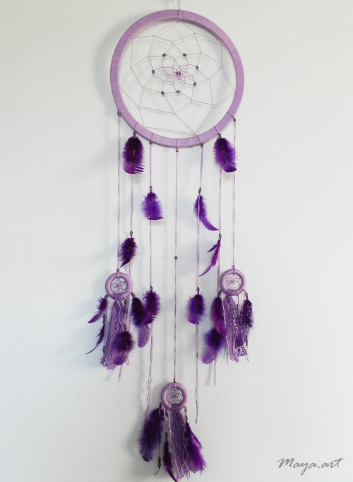 Velký fialový "DREAM CATCHER"