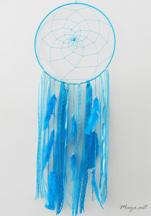 Velký světle modrý "DREAM CATCHER"