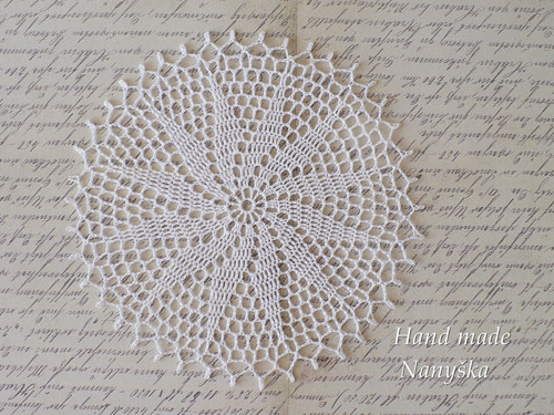 Háčkovaná krajka do lapače snů 20cm — foto 1