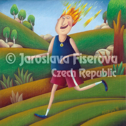 Zapálený sportovec