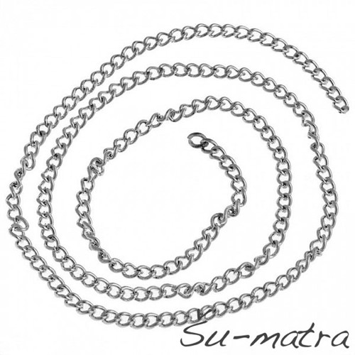 Řetízek platina, 2,5x3,5 mm