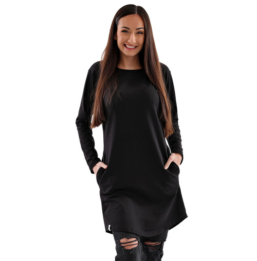 Dámské Mikinošaty Barrsa Simple Dress Black