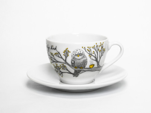Šálek 200 ml - Early bird needs coffee