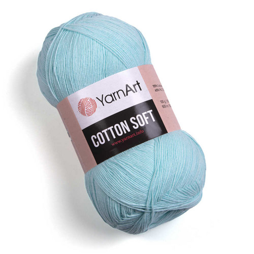 Příze Cotton Soft - světlounce tyrkysová