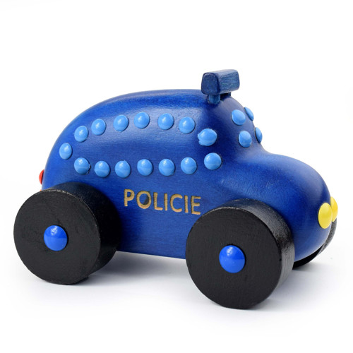 DŘEVĚNÉ AUTO policie (menší) — foto 1