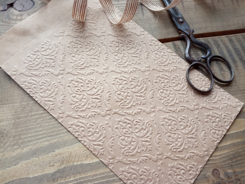 Kraft sáčky embossované DAMASK, 10 ks