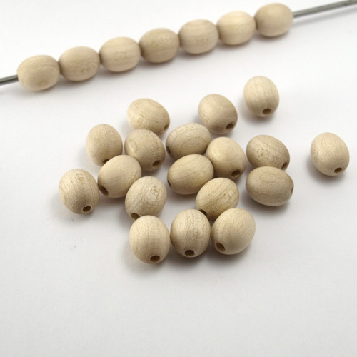 Dřevěné korálky Ovál 10x12.5mm Extra GAMEWA (25ks)