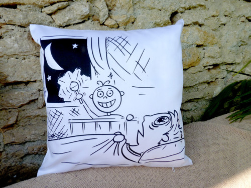 Vtipný polštářek .. roztomilé stvoření