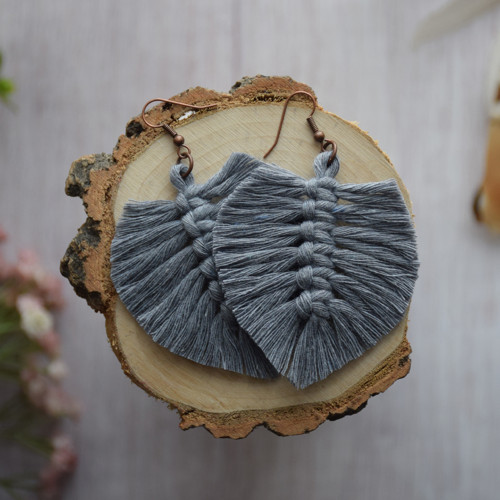 Macrame náušnice Makrame náušnice Boho náušnice