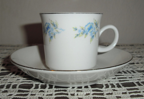 Porcelánový moka ŠÁLEK a podšálek, made in China