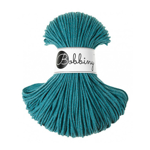Bobbiny Junior 3mm - tyrkysová- 4m