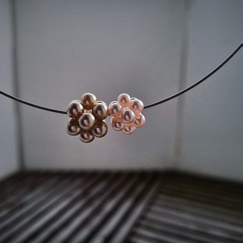 Pearls in cube - náhrdelník/ sleva ze 111 Kč