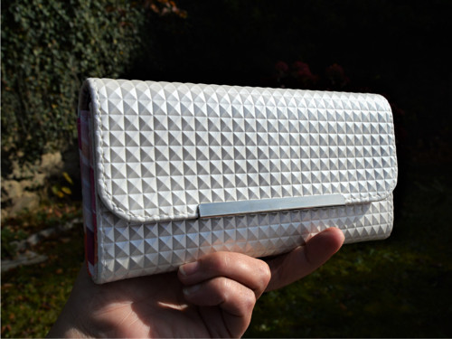 CELOKOŽENKOVÁ ELEGANTNÍ peněženka - BÍLÁ