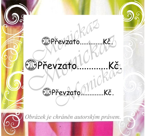 Převzato 114 a). Razítko.