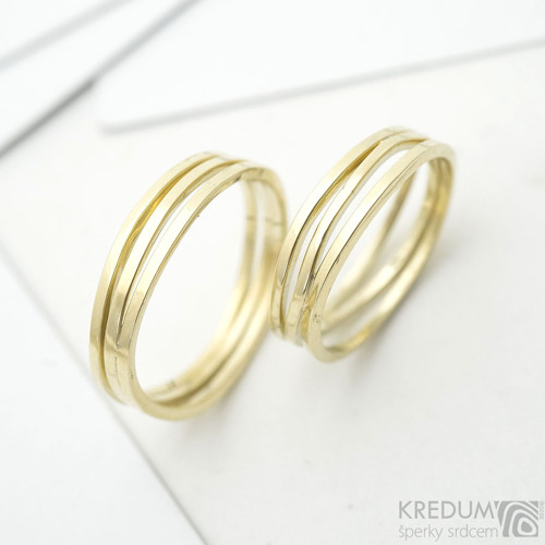 Zlatý slubní prsten - Plain Gold Yellow — foto 1