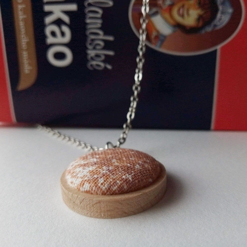 Náhrdelník Bílá káva — foto 1