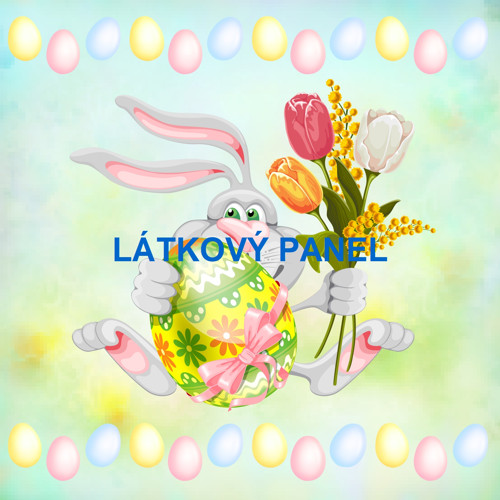 Bavlněný panel VELIKONOCE 10 x 10cm