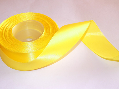 Saténová stuha, WS8011, citronová žlutá
