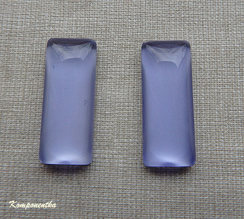 Kabošon obdélníkového tvaru 10x25mm 1kus