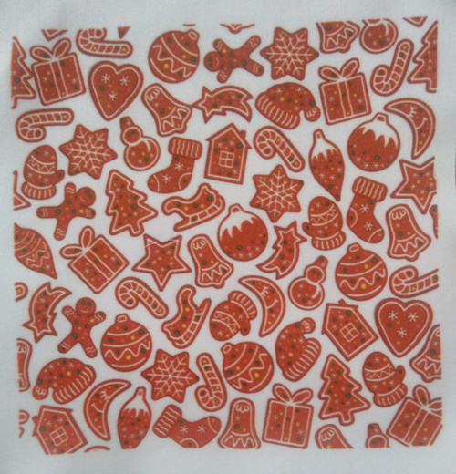 Bavlněný panel perníčky 15x15 cm