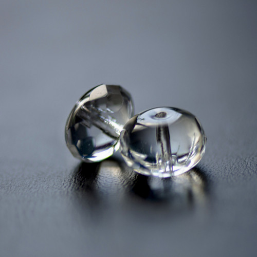 Broušený slavík se stříbrným pokovem 13x8mm